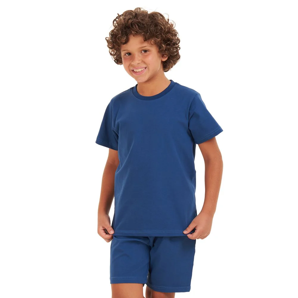 Boys summer pajama set Petroleum t-shirt + shorts