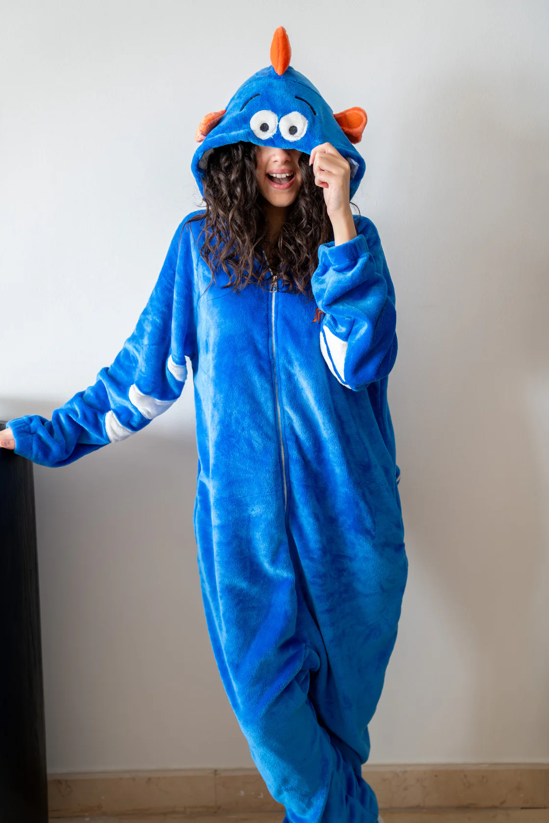 Snuggs Blanket Animal Onesie Fish