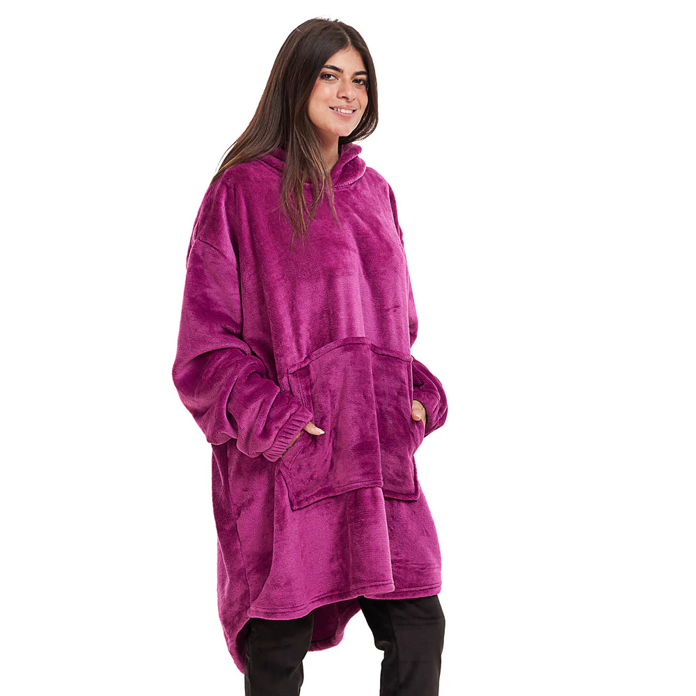 Snuggs Blanket Hoodie Fuchsia - Image 2