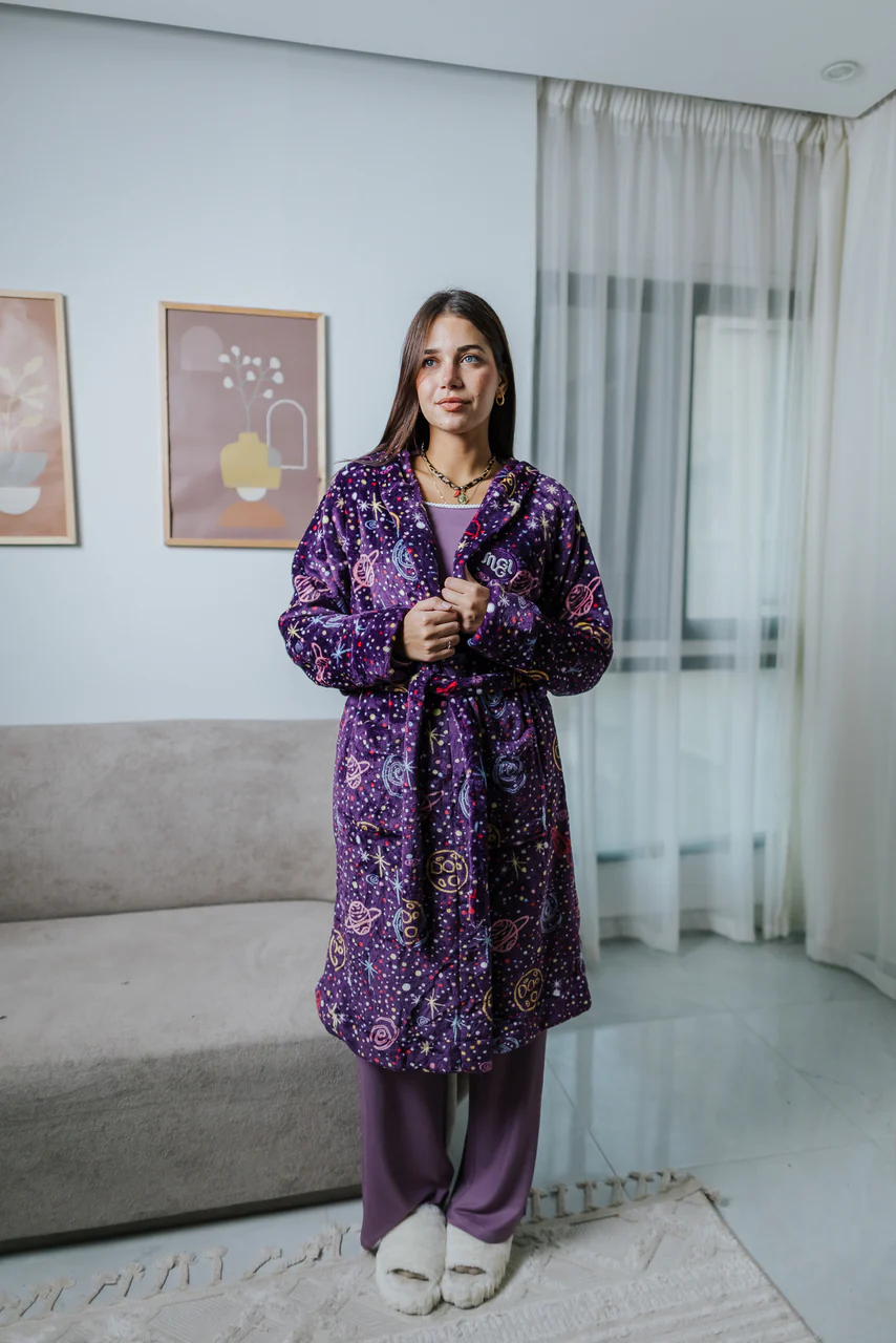 Snuggs Blanket Robe Purple Space