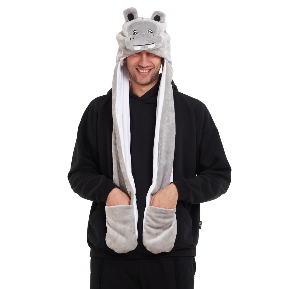 Snuggs Animal Fun hat Hippo