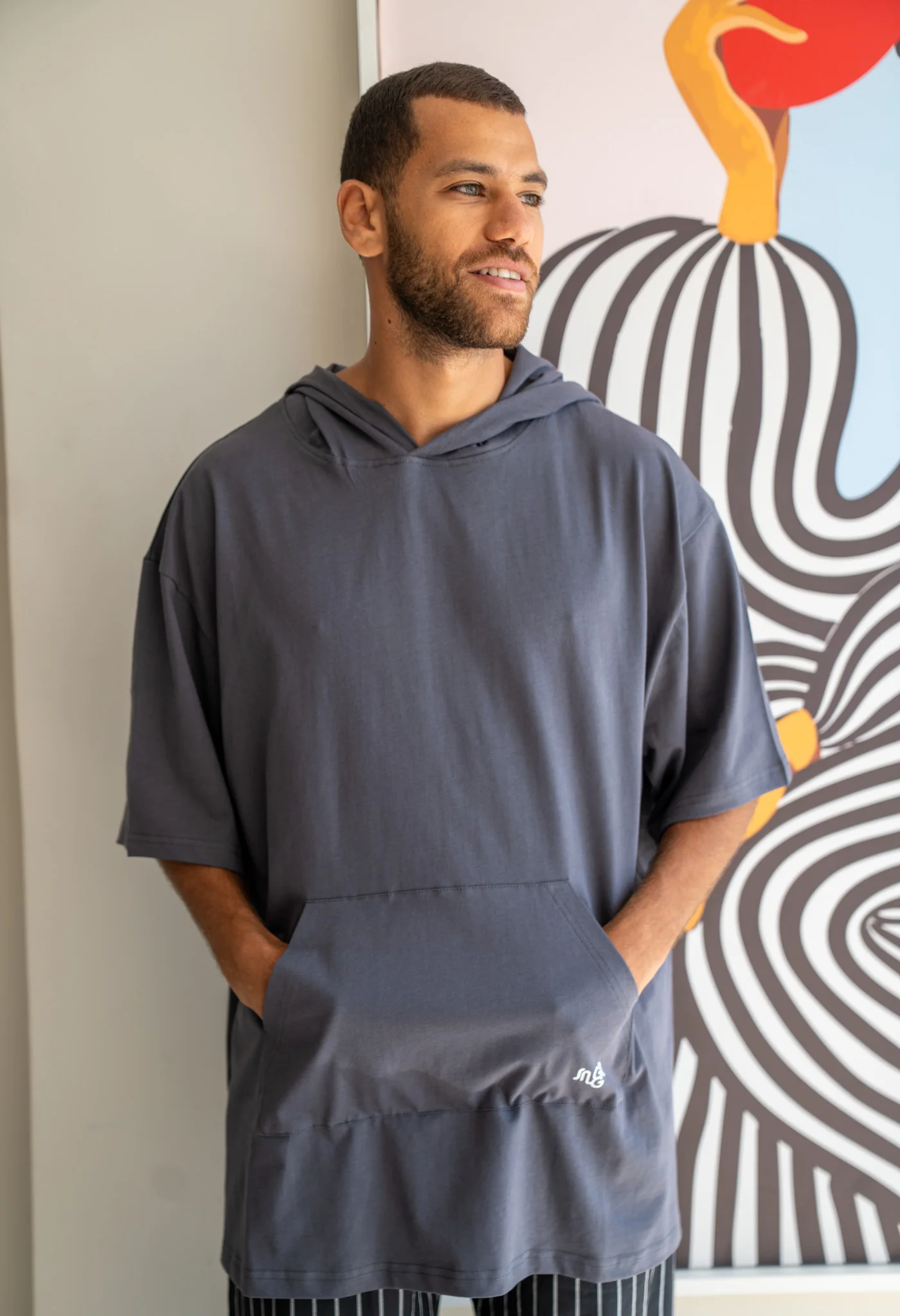 Snuggs Unisex Summer Hoodie Dark Grey