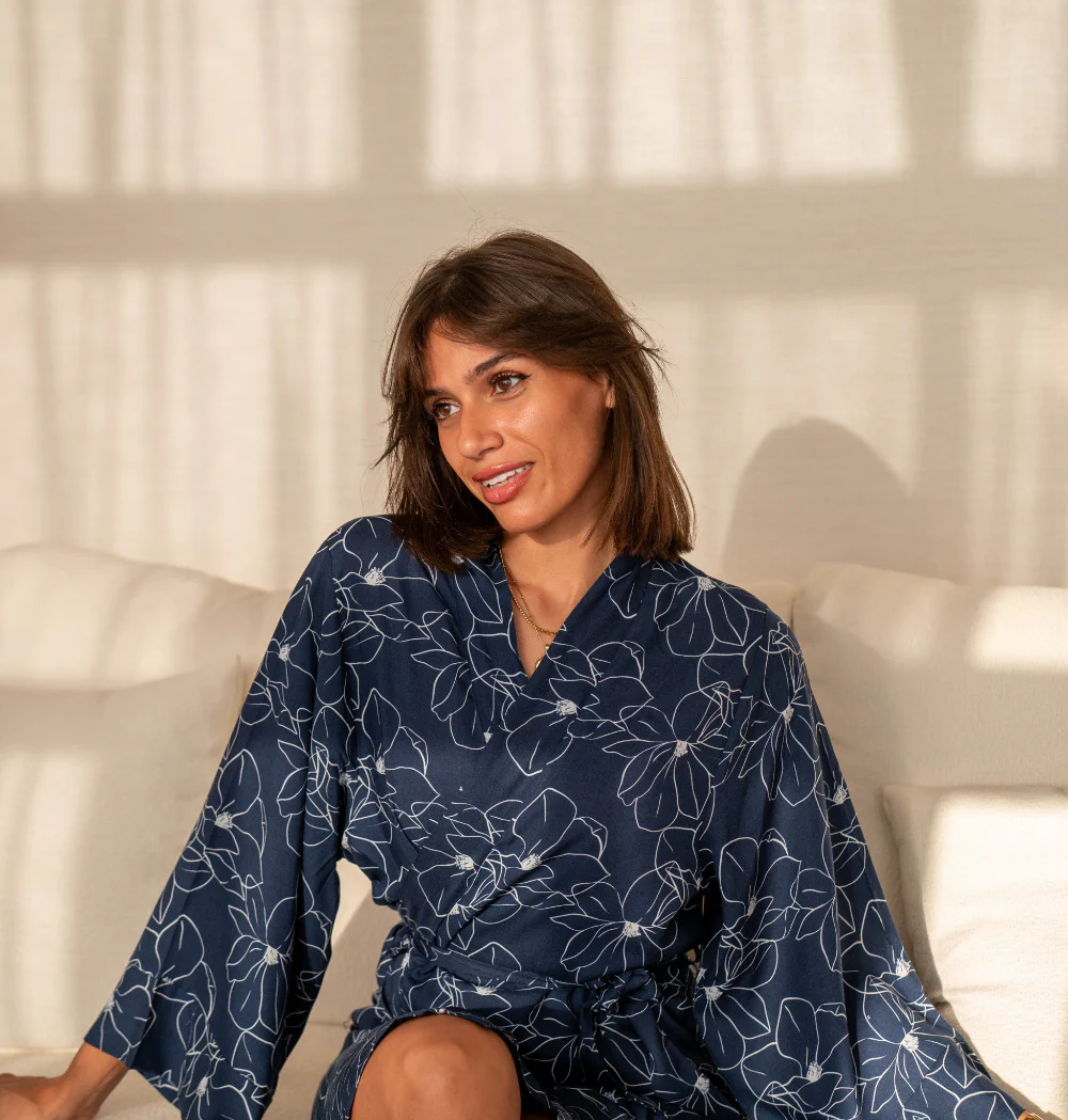 Women summer kimono Mangolia