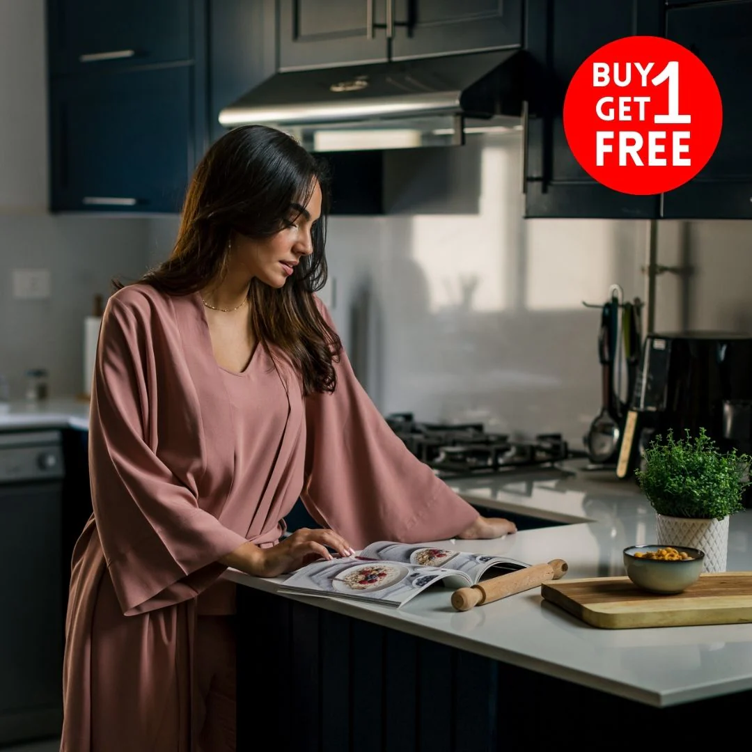 Women summer 3 piece pajama set Cashmere Top + Cashmere kimono & Pants